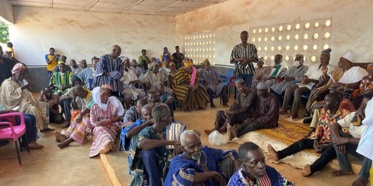 Paramount Chief of Dorimon Traditional Area Enskins 11 New Sub-Chiefs.