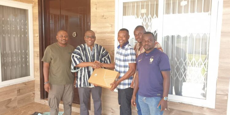 Alhaji Hudu Mogtari Donates Laptops to The Upper West Regional NDC Election Directorate