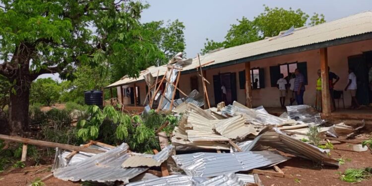 NANDOM: One Dead, Properties Destroyed in Violent Rainstorm