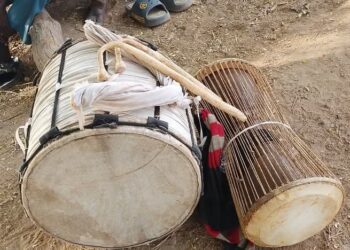 UBIDS Lecturer, Prof. Tony Tampah Donates Traditional Instruments to Kandomwine Bawaa Group