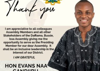 Bussie East Assembly Member Elected Presiding Member of Dafiama-Bussie-Issa District