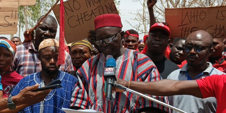 Issa and Kojokperi Traditional Councils Protest Relocation of GES Office Complex to Daffiama