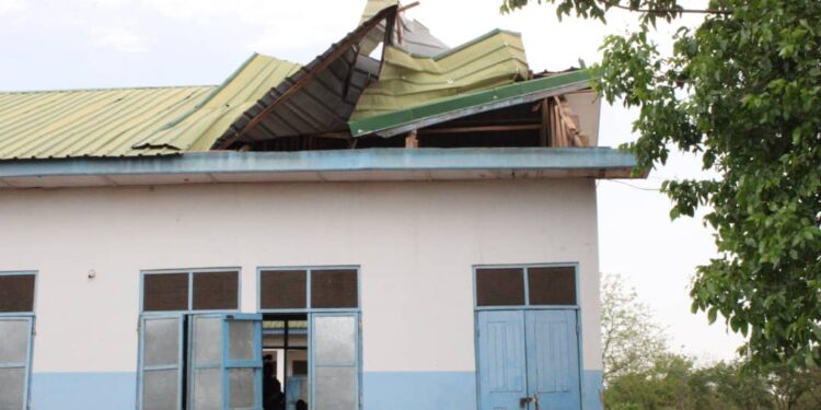 Rainstorm Damages Dondometeng Primary School, 240 Pupils at Risk