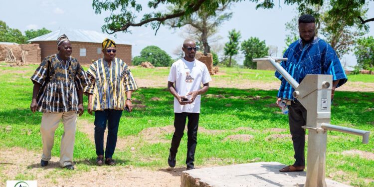 CEO of Anwelle Foundation Inspects Borehole Project in Tampaala