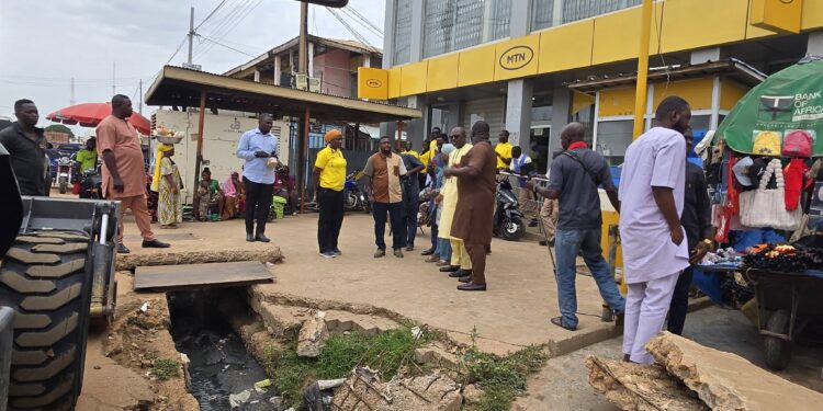 Municipal Assembly, MTN Ghana Partner to Reconstruct Wa Market Area Drainage