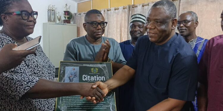 Alhaji Hudu Mogtari Honored for Support of Wa Municipal “Best Brains” Quiz Competition