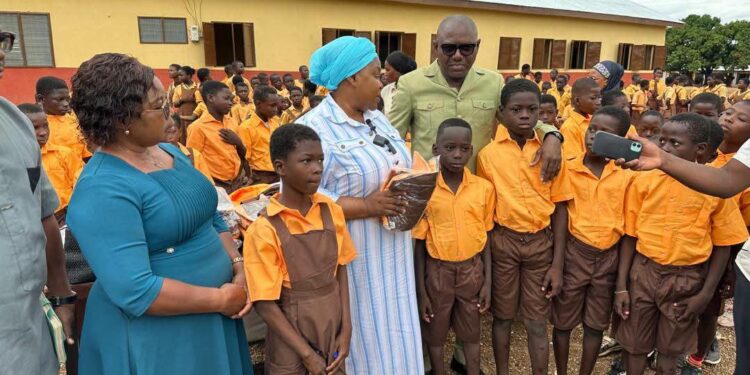 Speaker Bagbin Donates 300 Uniforms to Newly Relocated Tendamba School