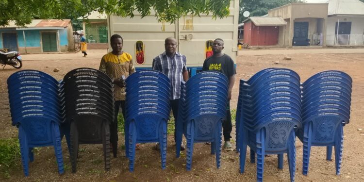 Hon. Sebastian Donates Chairs, Fertilizer to All NDC Branches in Nadowli/Kaleo