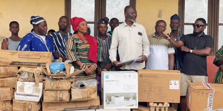 DBI MP Donates Educational Equipment to Daffiama and Bussie Technical Institutes